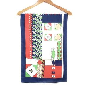 Retro Vintage Geometric Oblong Scarf